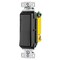 Hubbell Wiring Device-Kellems TradeSelect, Switches and Lighting Controls, Decorator Switch, Residential Grade, Rocker Switch, General Purpose AC, Three Way, 15A 120/277V AC, Push Back and Side Wired, Black RSD315BK - alternate 4